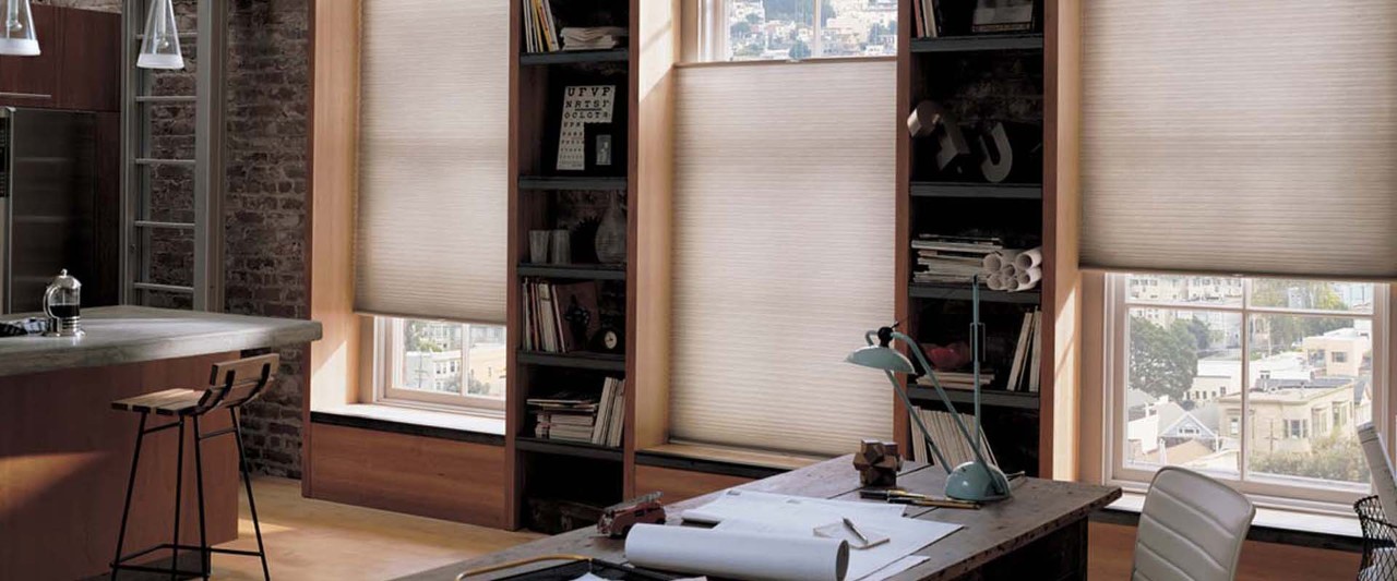 Duette® Honeycomb Shades in the Office